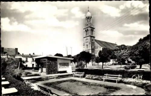 Ak Croix de Vie Vendée, Kirche, les Jardins