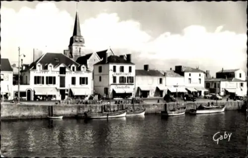 Ak Saint Gilles sur Vie Vendée, Quai, Port