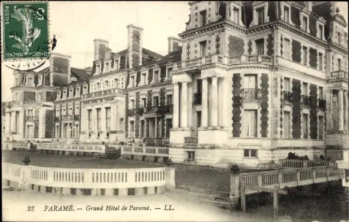 Ak Paramé Saint Malo Ille et Vilaine, Grand Hôtel de  elegante Architektur,  