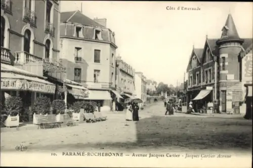 CPA Paramé Rochebonne Saint Malo Ille de Vilaine Bretagne, Avenue Jacques Cartier