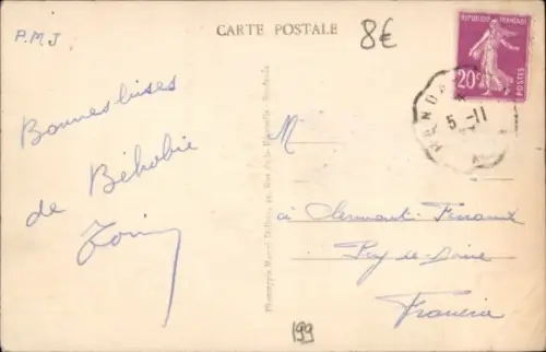 CPA Behobie Bayonne Pyrénées Atlantiques, Entrée du Pont International