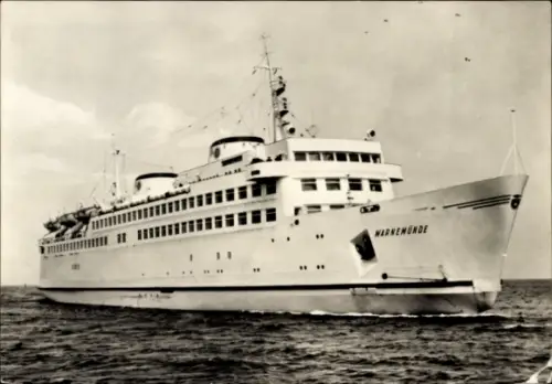 Ak Fährschiff Warnemünde, Ansicht Steuerbord