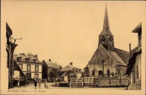 CPA Anceins Orne, Le Bourg