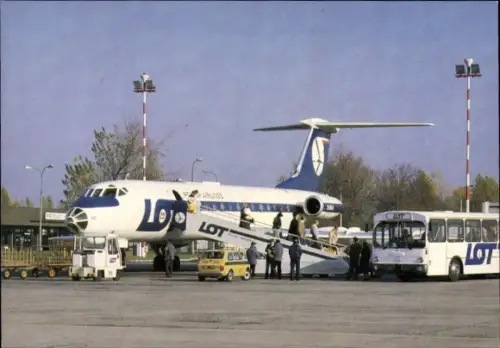 Ak Passagierflugzeug, Polskie Linie Lotnicze, Polish Airlines, Tupolev Tu 134 A Jet Airliner