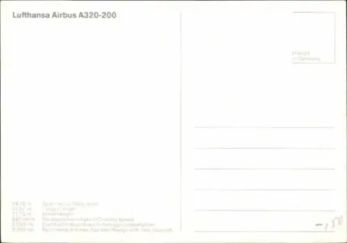 Ak Lufthansa Airbus A320-200, Passagierflugzeug