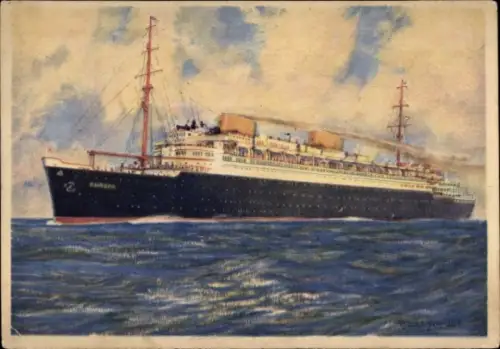 Künstler Ak Schnelldampfer Europa, Norddeutscher Lloyd Bremen