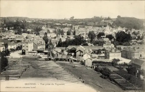 Ak Brionne Eure, Vue prise du Vigneron