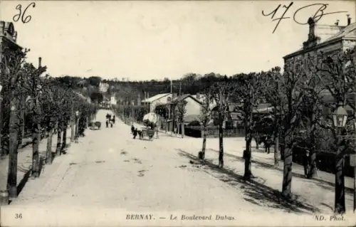 Ak Bernay Eure, Boulevard Dubis