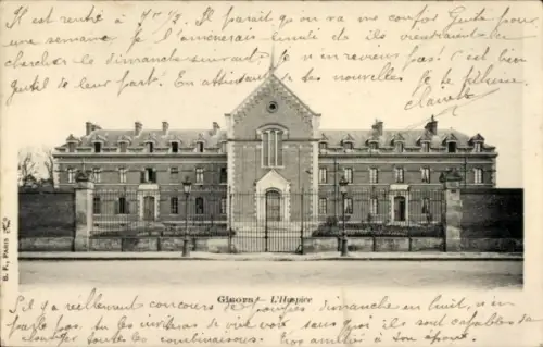 Ak Gisors Eure, Gisors l'Hospice,  Gebäude, handgeschriebener Text