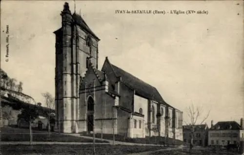 CPA Ivry-la-Bataille Eure, Église
