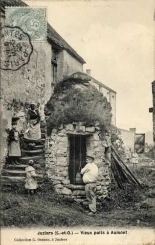 Ak Juziers Yvelines, Alter Brunnen