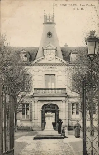 Ak Houilles Yvelines, Blick auf die Schule