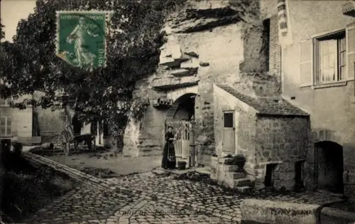 Ak Carrières sur Seine Yvelines, Teilansicht, Portal