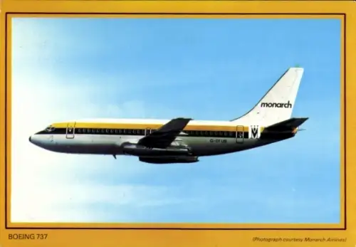 Ak Passagierflugeug Monarch Airlines, Boeing 737