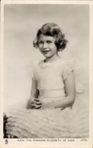 Ak Prinzessin Elisabeth von York, Portrait