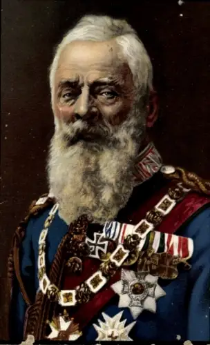 Ak Prinzregent Luitpold von Bayern, Portrait, Uniform, Orden