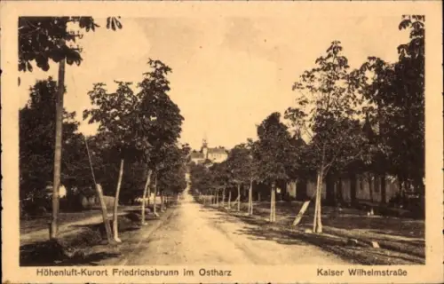 Ak Friedrichsbrunn Thale im Harz, Kaiser Wilhelmstraße