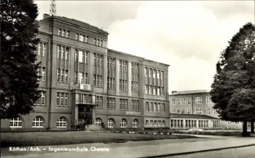 Ak Cöthen Köthen in Anhalt, Ingenieurschule Chemie