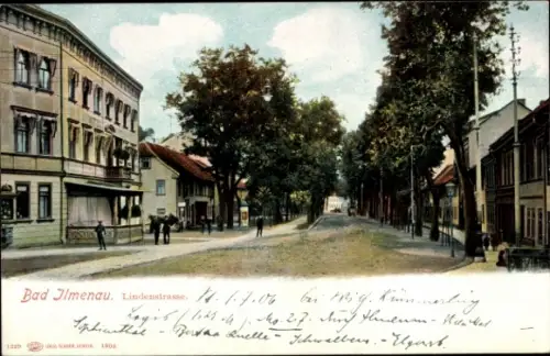 Ak Ilmenau in Thüringen, Lindenstraße