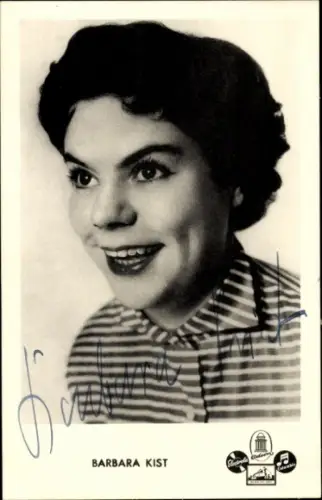 Ak Schauspielerin Barbara Kist, Portrait, Autogramm