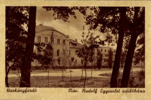 Ak Harkány Ungarn, Ferienhaus des Rudolf Vereins