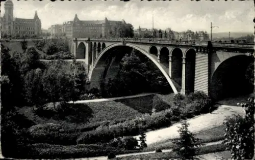 Ak Luxembourg Luxemburg, Pont Adolphe