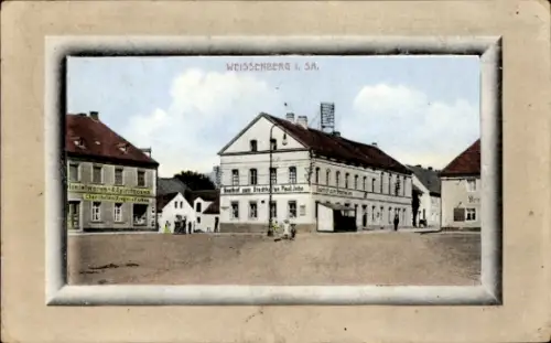 Ak Weißenberg in Sachsen, Gasthof am Markt