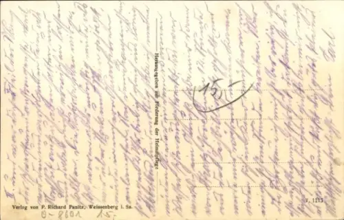 Ak Weißenberg in Sachsen, Markt mit Rathaus