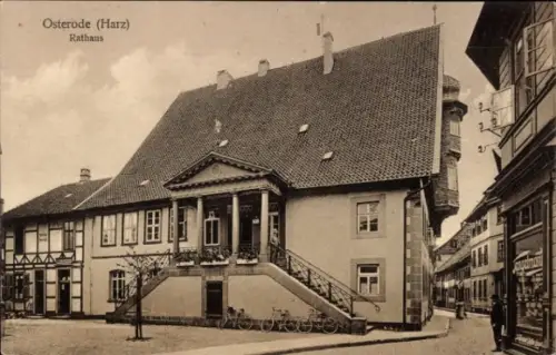 Ak Osterode am Harz, Rathaus