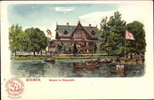Ak Hansestadt Bremen, Meierei im Bürgerpark