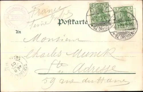 Ak Oybin in der Oberlausitz, Blick vom Schuppenberge, Zwerg