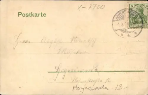 Litho Coblenz Göda in der Oberlausitz, Jagdhaus Coblenz