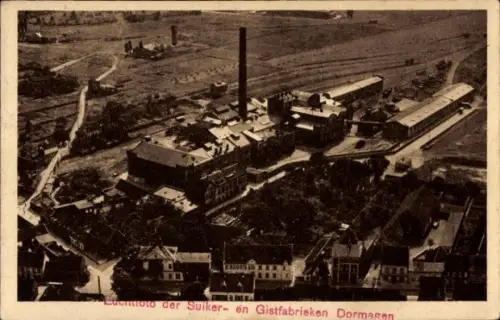 Ak Dormagen am Niederrhein, Rhein. Actien-Verein für Zuckerfabrikation, Zuckerfabrik