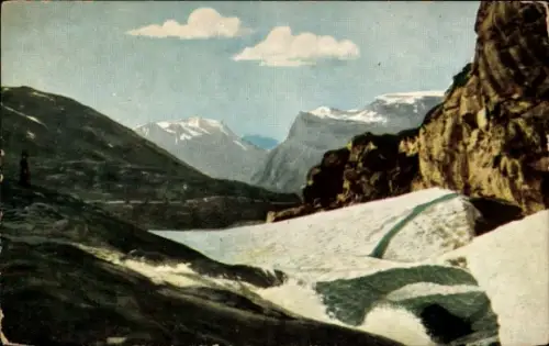 Ak Geiranger Norwegen, Berglandschaft, Gletscher, Gebirge, Wasserfall, Geiranger