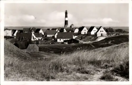 Ak Hörnum auf Sylt Nordfriesland, Teilansicht, Leuchtturm