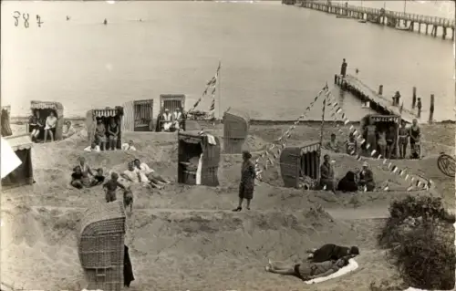 Foto Ak Ostseebad Brunshaupten Kühlungsborn, Strandpartie