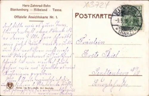 Ak Langenstein Halberstadt im Harz, Höhlenwohnung