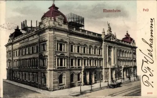 Ak Mannheim in Baden,  Post, P.F. Verhamme, 6008