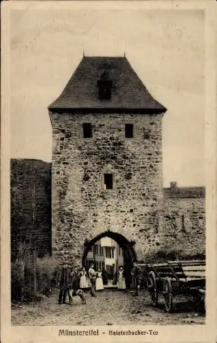 Ak Bad Münstereifel in Nordrhein Westfalen, Heisterbacher Tor, Fuhrwerk