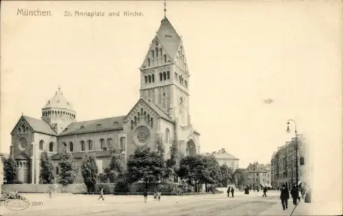 Ak München, St. Annaplatz, Kirche