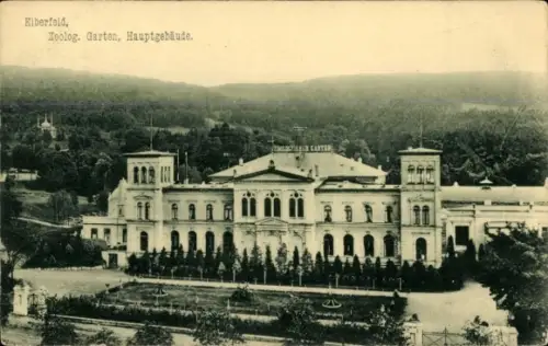 Ak Elberfeld Wuppertal, Zoologischer Garten, Hauptgebäude,  