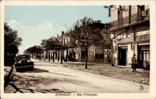 Ak Burdeau Algerien, Rue Principale