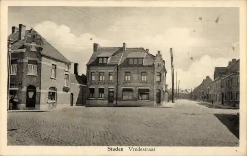 Ak Staden Westflandern, Vredestraat