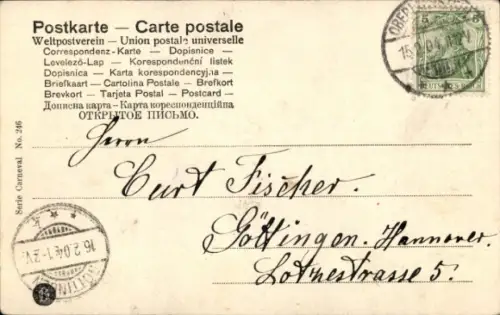 Ak Karneval, Kinder in Kostümen