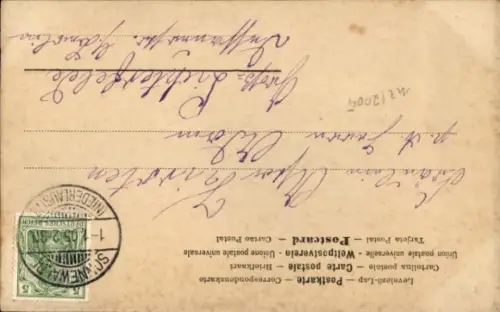 Ak Glückwunsch Neujahr, Jahreszahl 1905