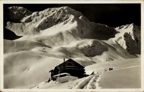 Ak Hirschegg Mittelberg Kleinwalsertal Vorarlberg, Schwarzwasserhütte, Grünhorn, Winter