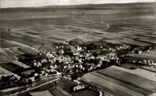 Ak Dillingen an der Donau, Fliegeraufnahme, Donaualtheim