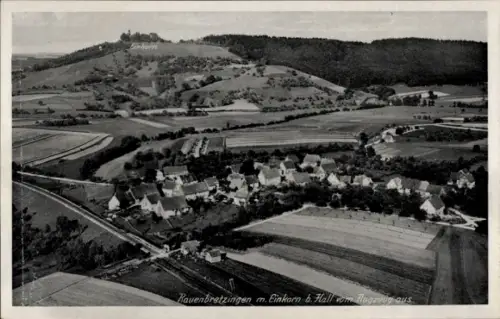 Ak Rauenbretzingen Rauhenbretzingen Michelbach an der Bilz Württemberg, Fliegeraufnahme