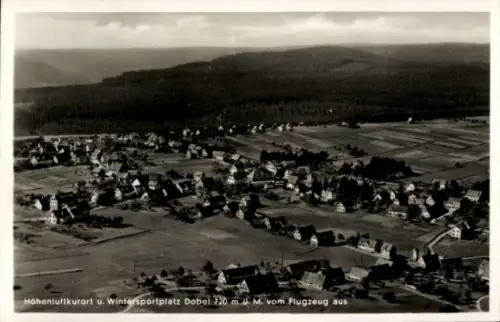 Ak Dobel im Schwarzwald, Luftaufnahme