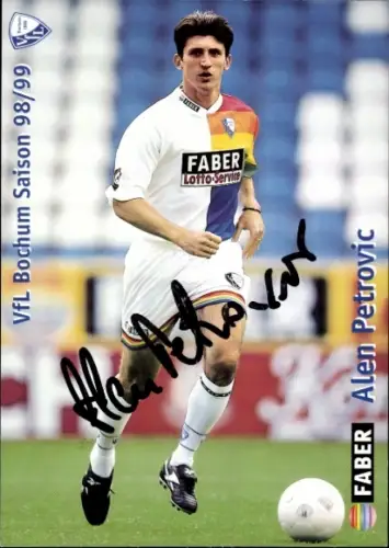 Autogrammkarte Fußballer Alen Petrovic, VfL Bochum, Autogramm